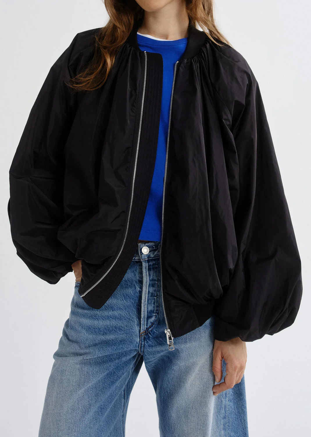 RAFFI BOMBER JACKET IN BLACK - 1