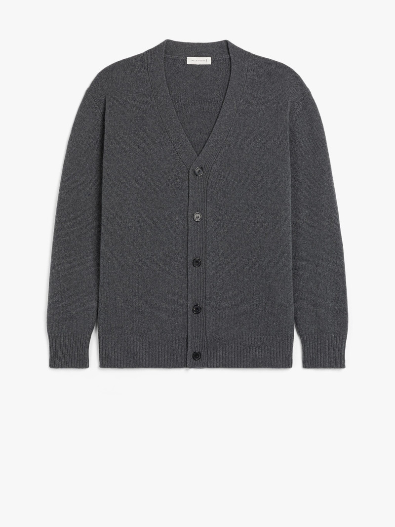 STOCKHOLM GREY MERINO WOOL & CASHMERE CARDIGAN 1