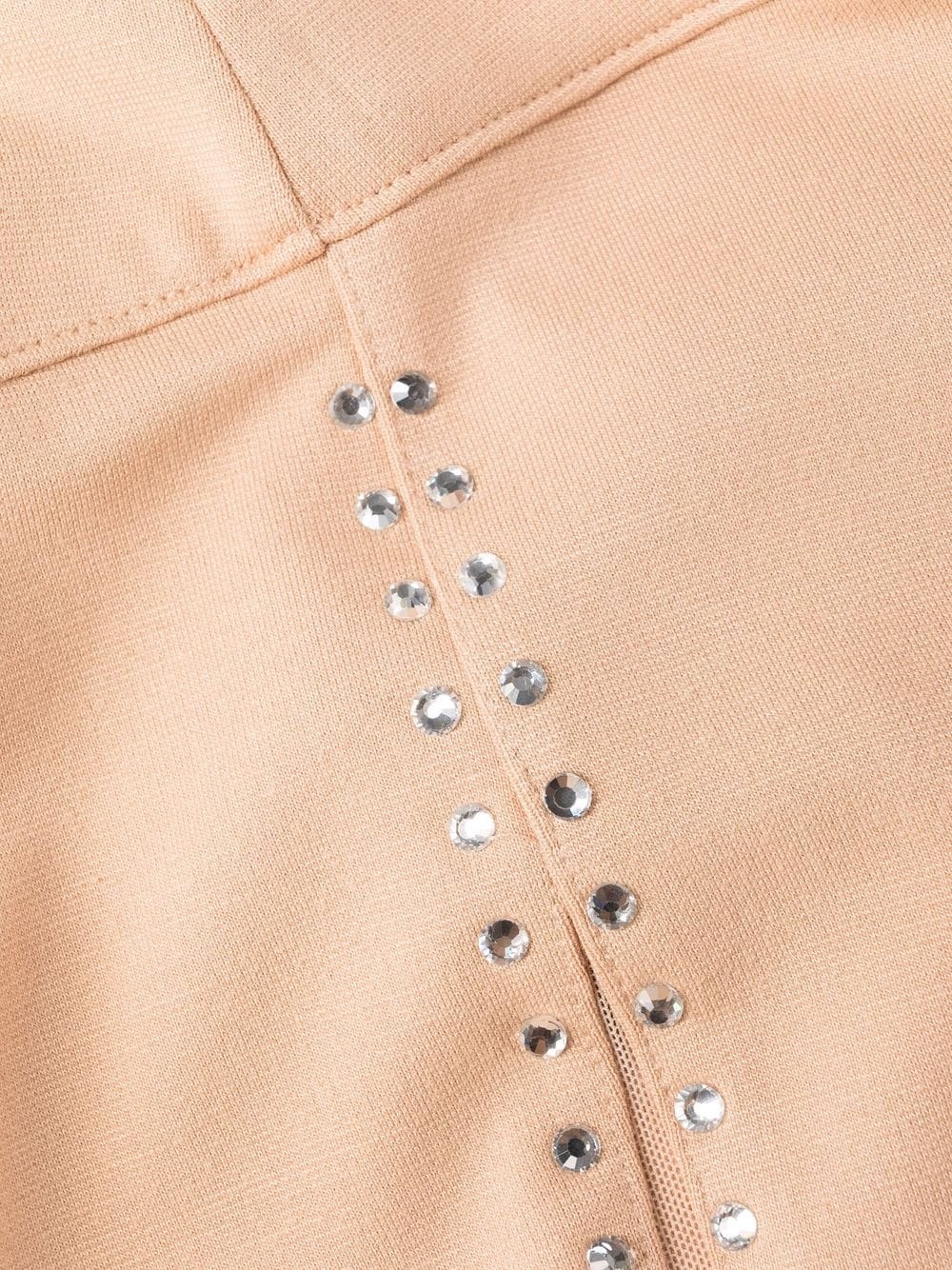 stud-detail sheer-paneling leggings - 7