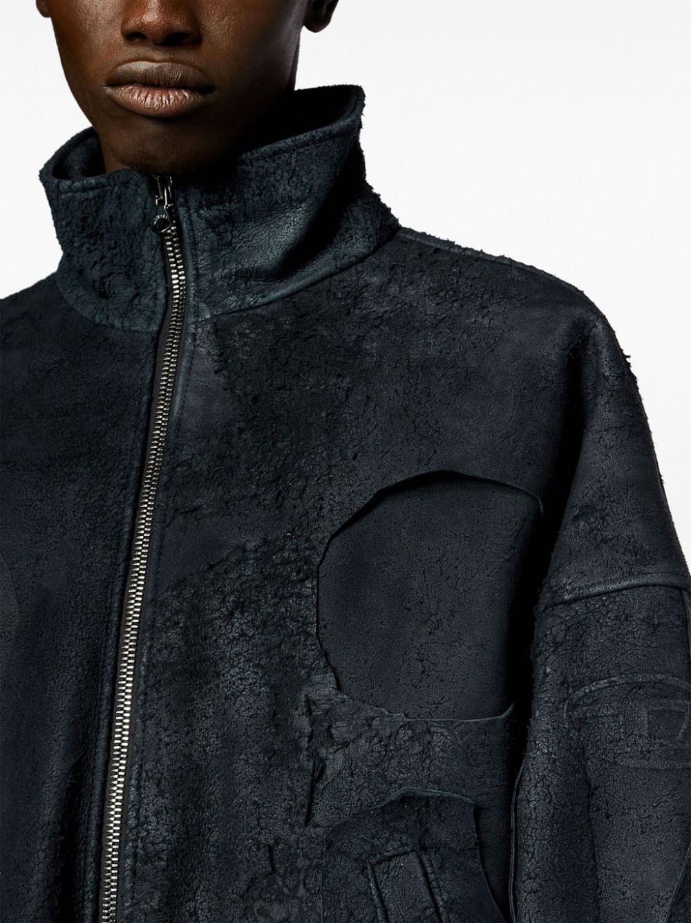 L-Hesse distressed-effect jacket - 5