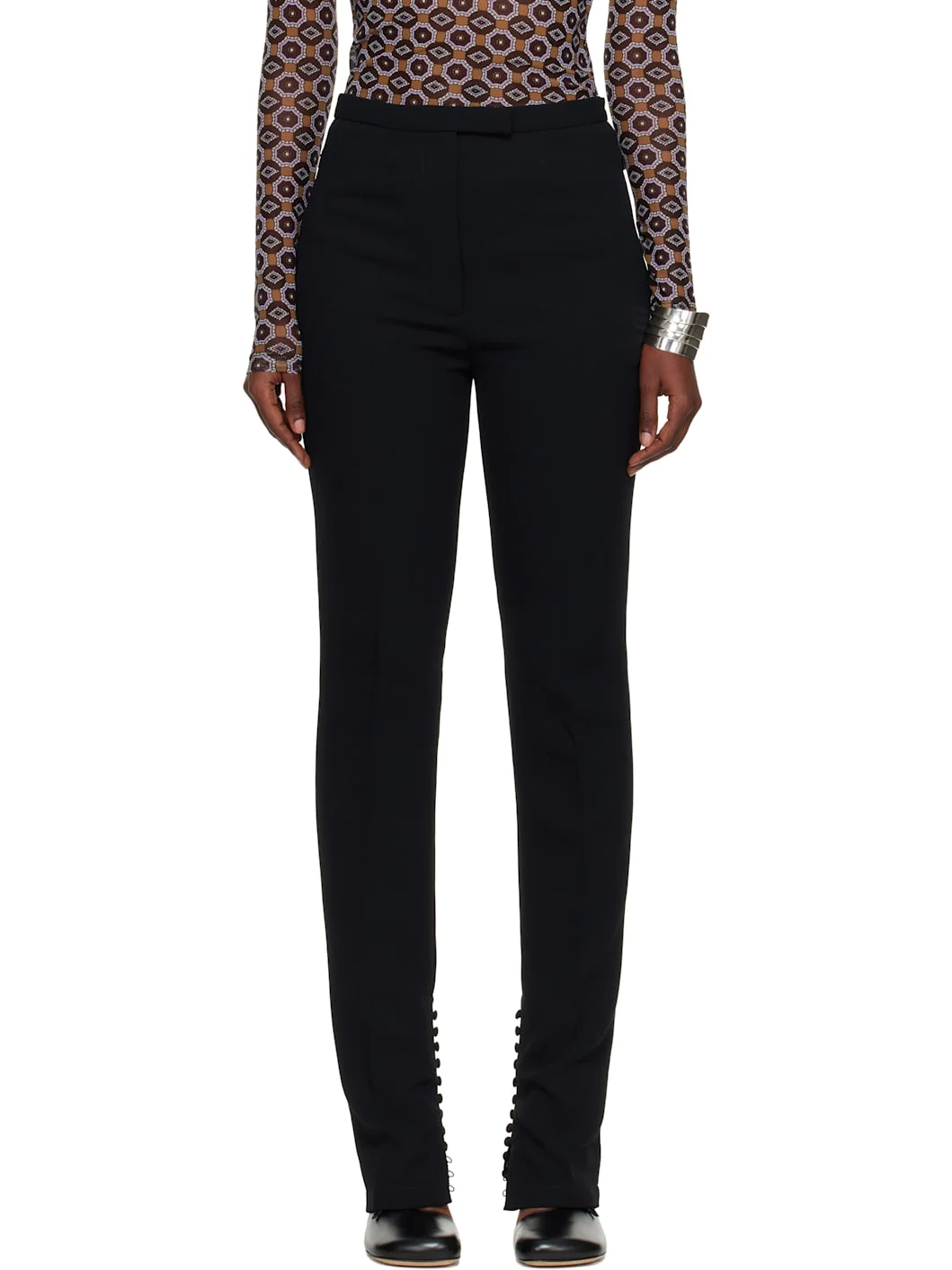 Black Crepe Trousers - 1