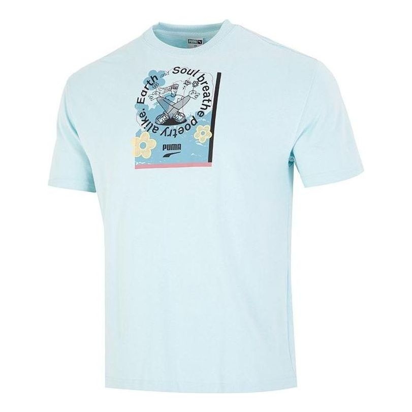 PUMA Downtown Graphic T-Shirt 'Blue' 537739-30 - 1