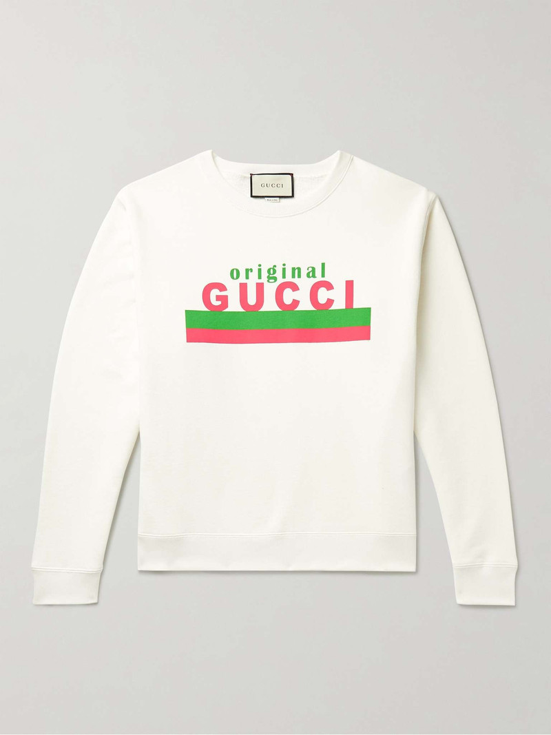 Logo-Print Cotton-Jersey Sweatshirt - 1