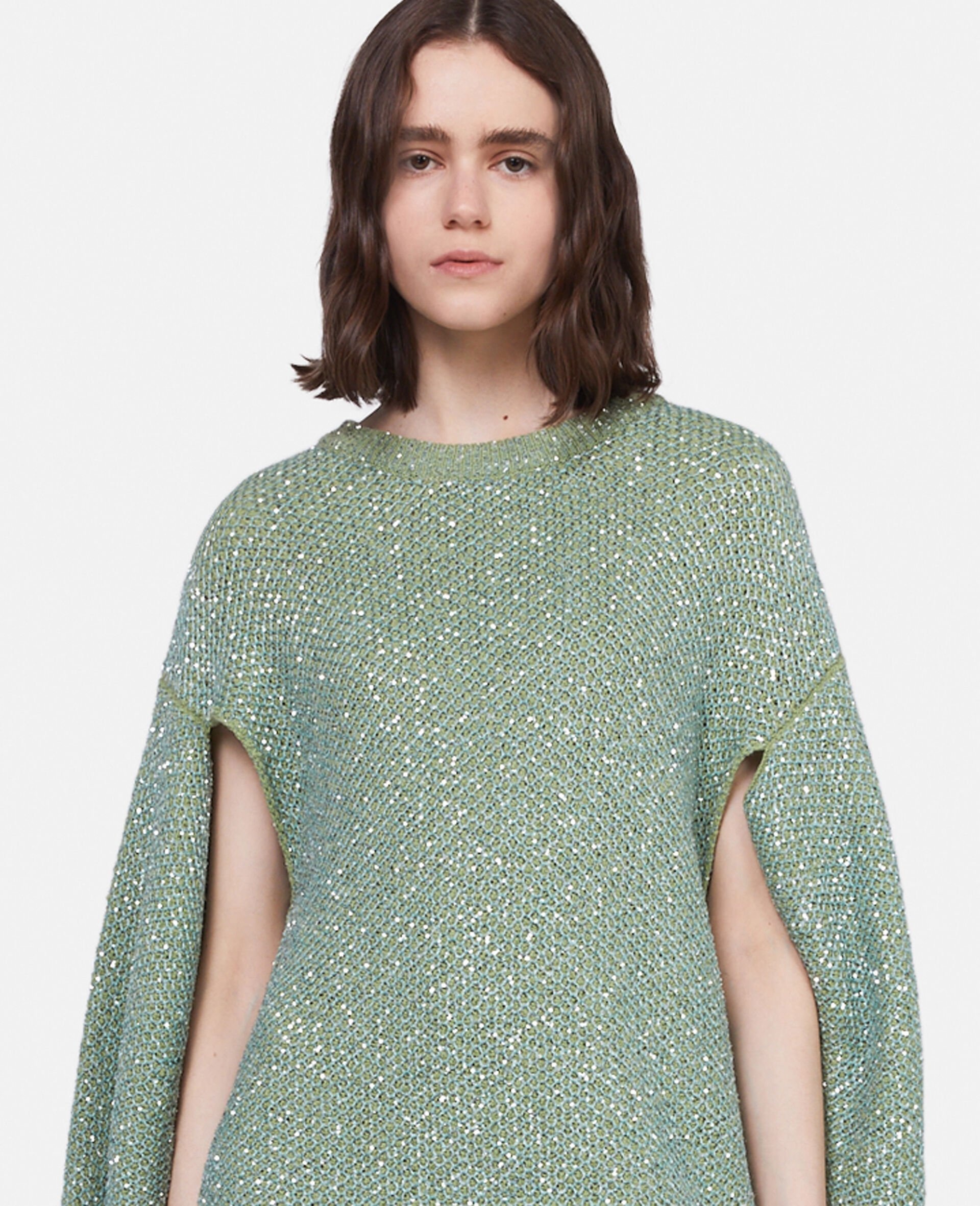 Sequin Cape Jumper Dress - 4