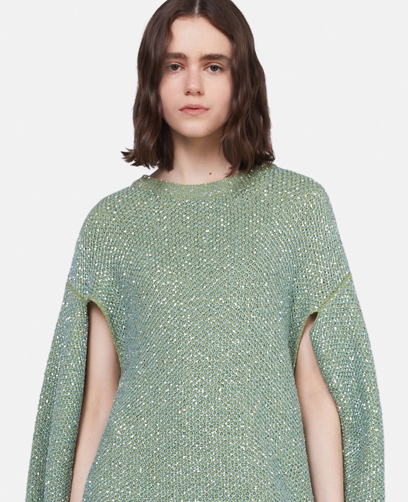 Sequin Cape Jumper Dress 4