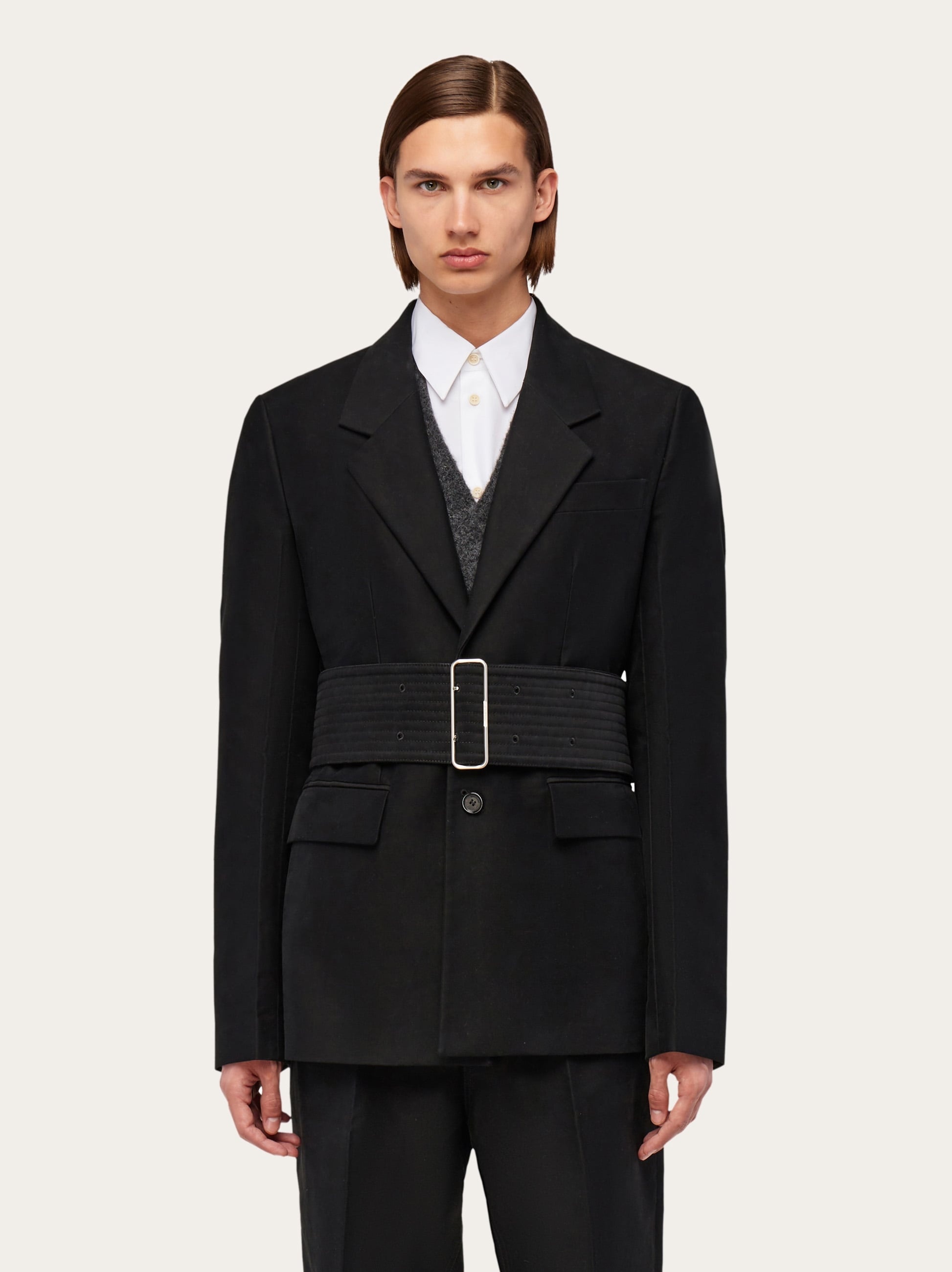 Blazer with wide belt - 2