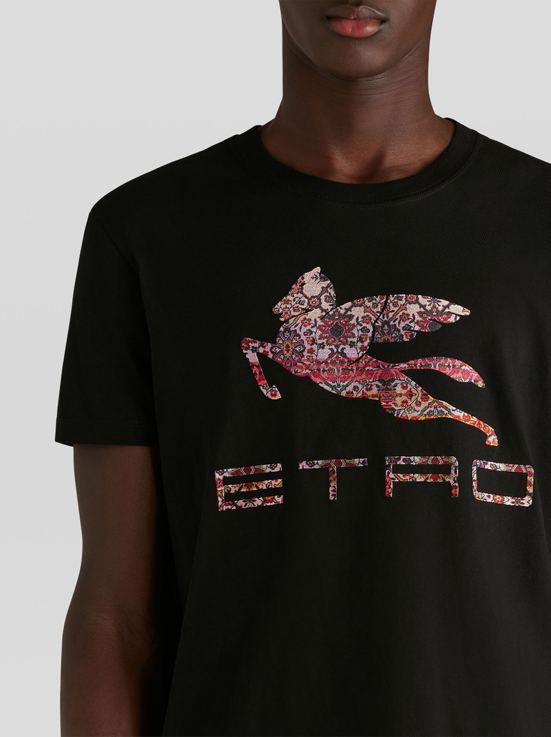 Etro T-SHIRT WITH LOGO AND PEGASO outlook
