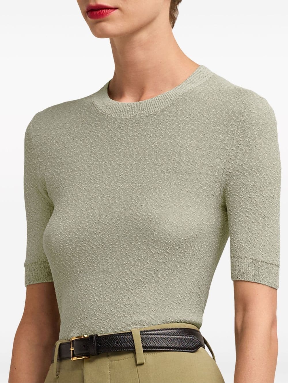 textured-knit top - 6