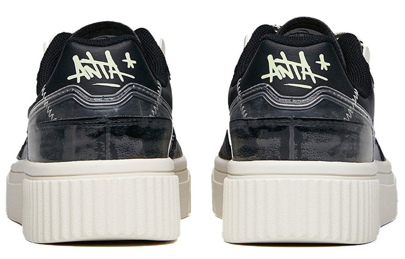 ANTA (WMNS) ANTA Life Series Sneakers 'Graffiti Black Yellow' 122028064-2 outlook