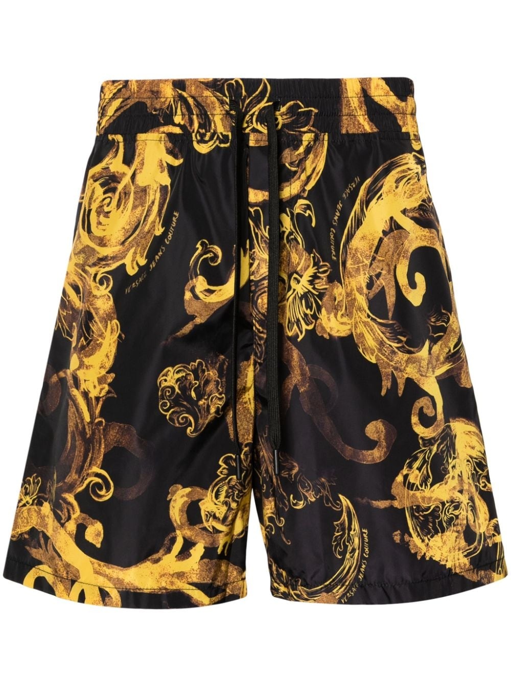 Baroccoflage-print elasticated-waistband shorts - 1