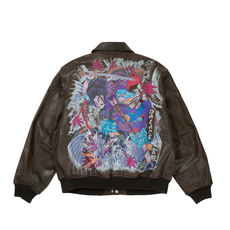 SUSANOO LEATHER FLIGHT JACKET BROWN 1