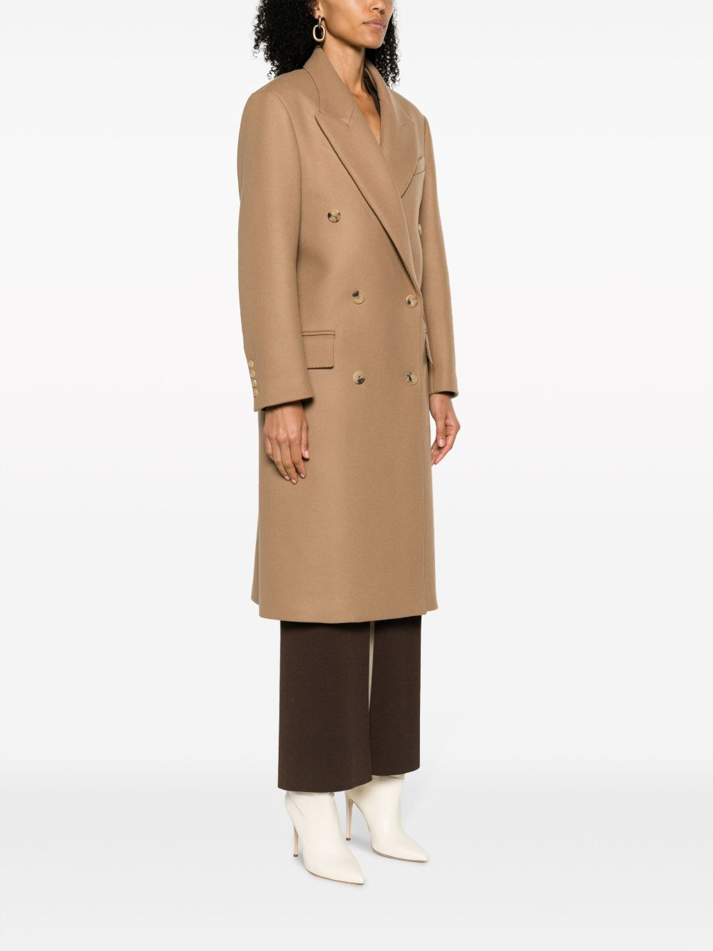 long double-breasted coat - 3