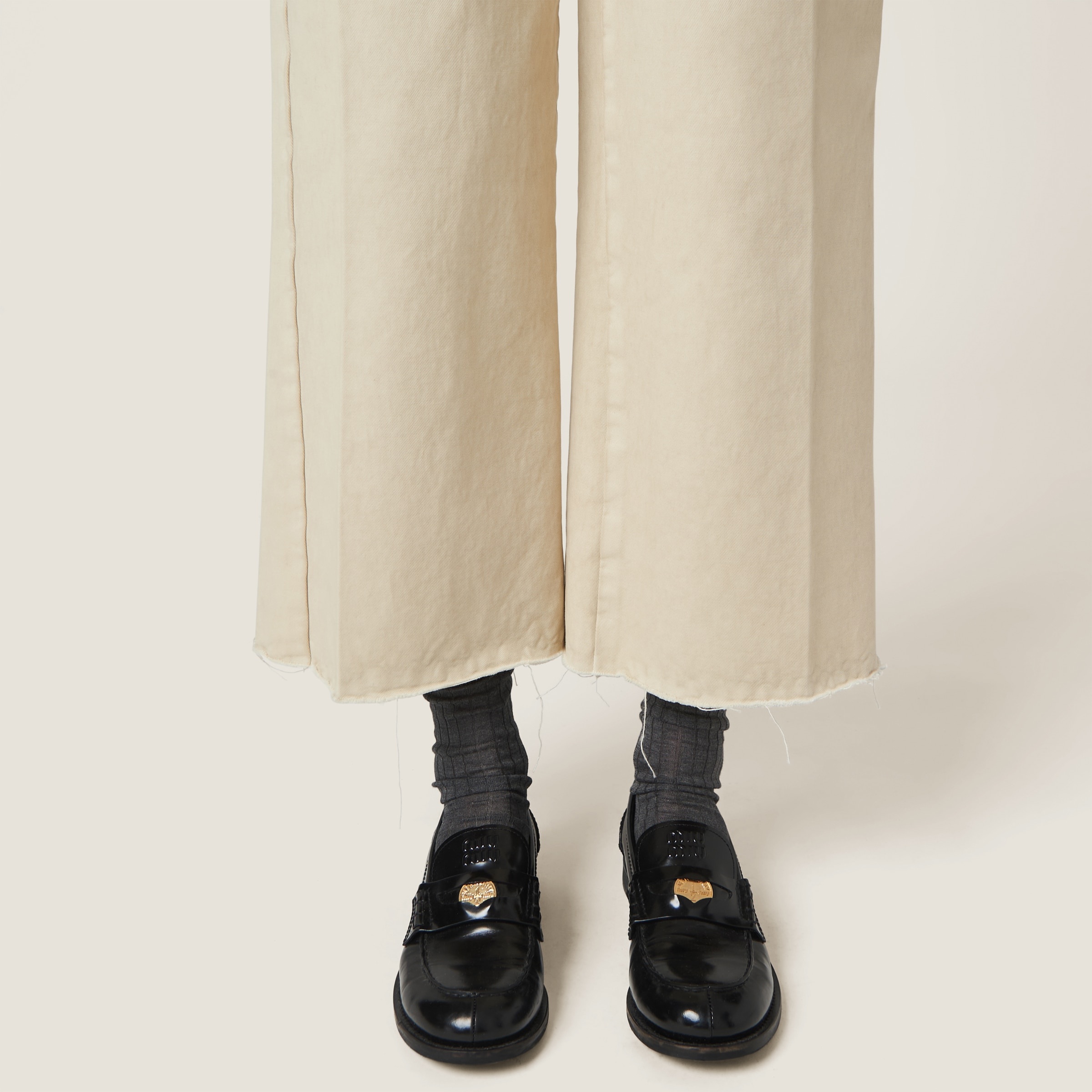 Garment-dyed gabardine pants - 5
