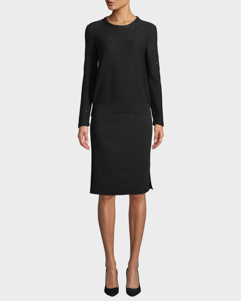 AKRIS Wool-Blend Knee-Length Pencil Skirt outlook