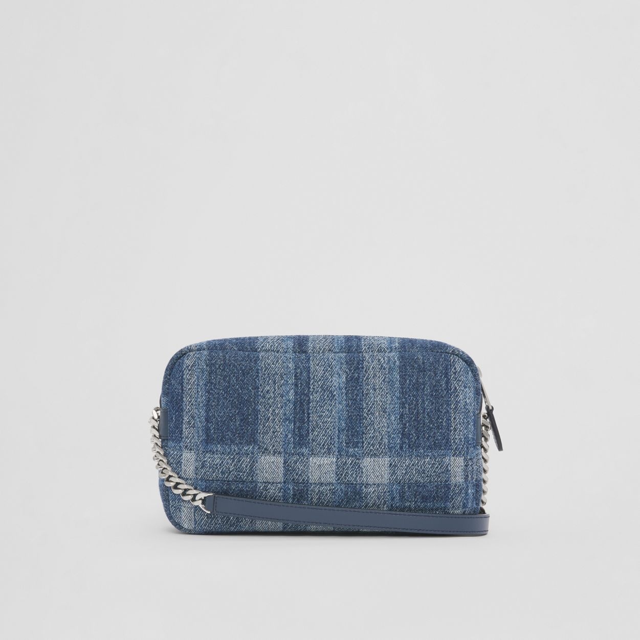 Small Check Denim Lola Camera Bag - 8