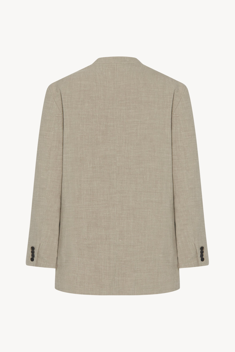 The Row Casimir Jacket in Silk, Linen, and Virgin Wool outlook