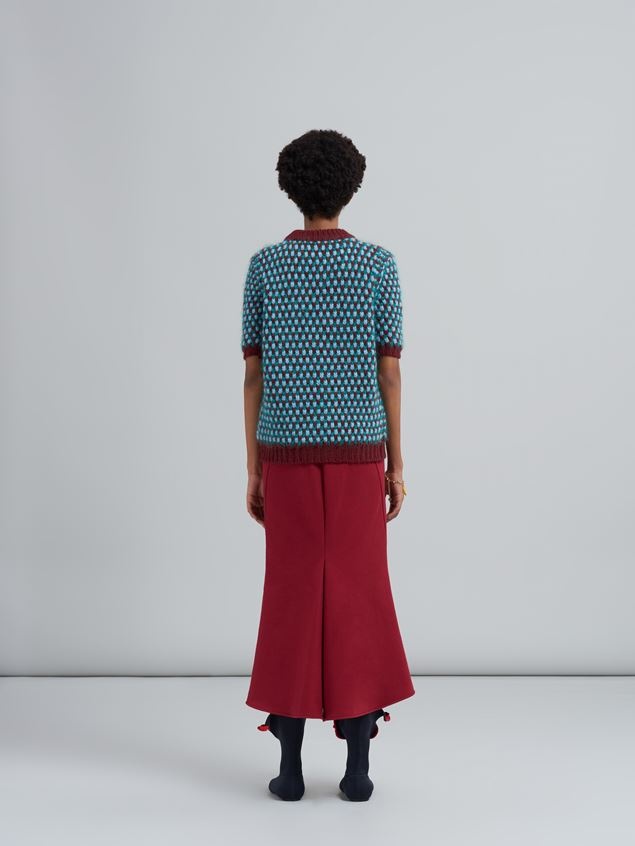 COTTON SWEATSHIRT MIDI SKIRT - 3