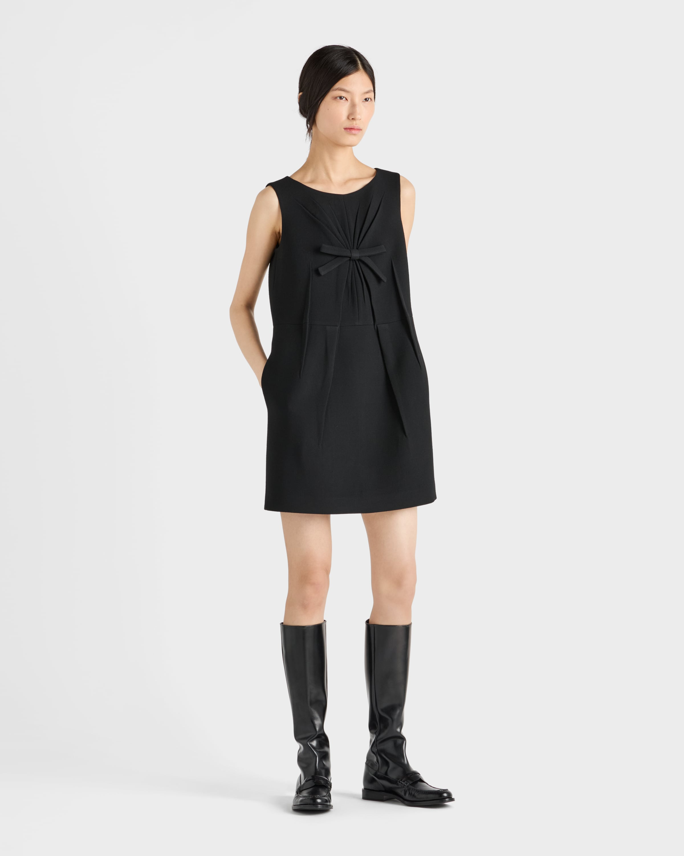 Natté fabric mini-dress - 2