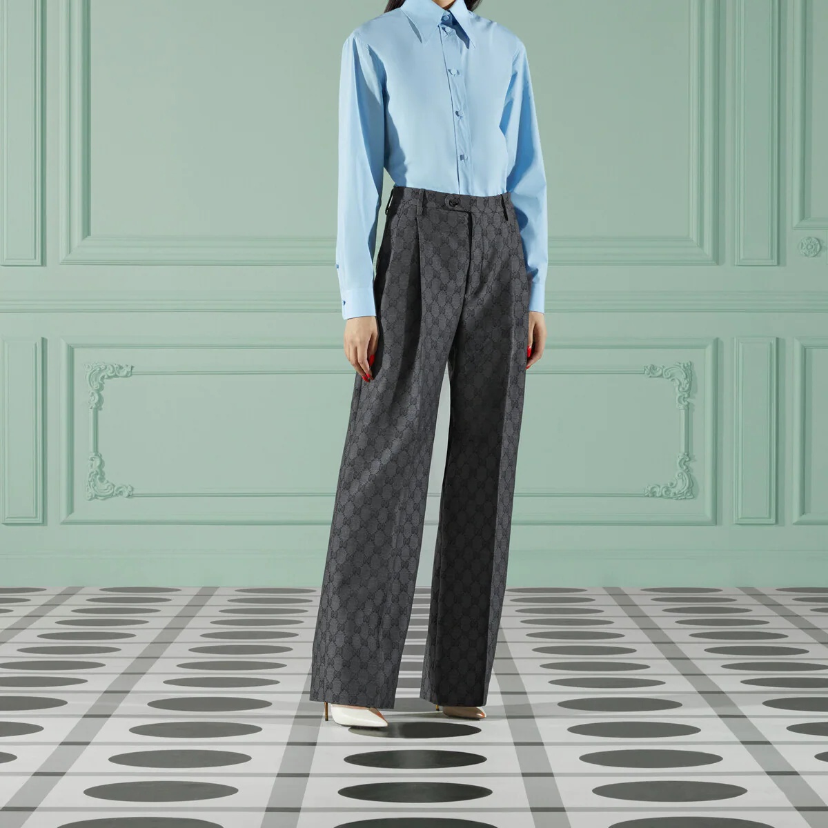 GG wool pant - 6