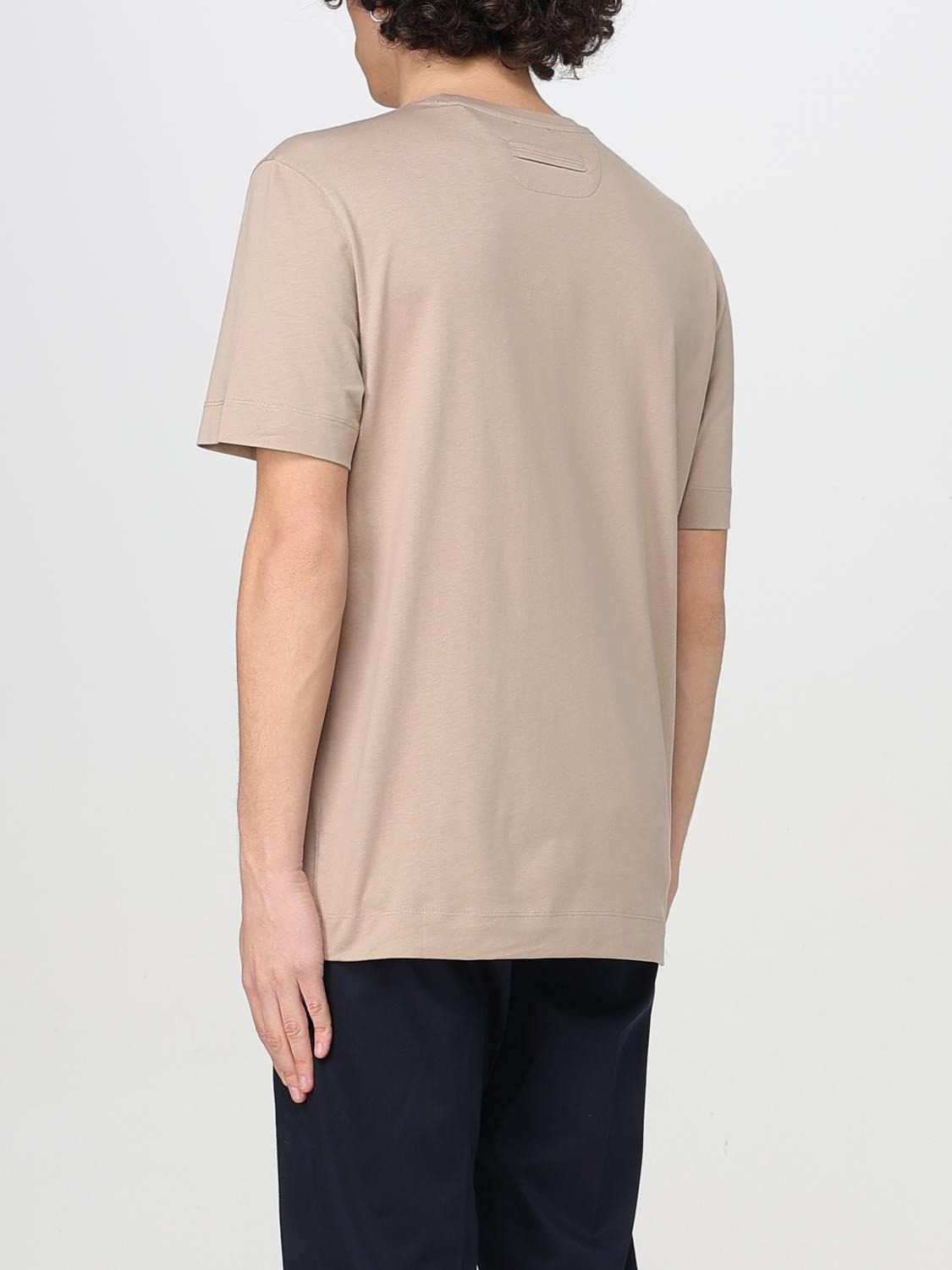 Zegna T-Shirt Men Sand - 3