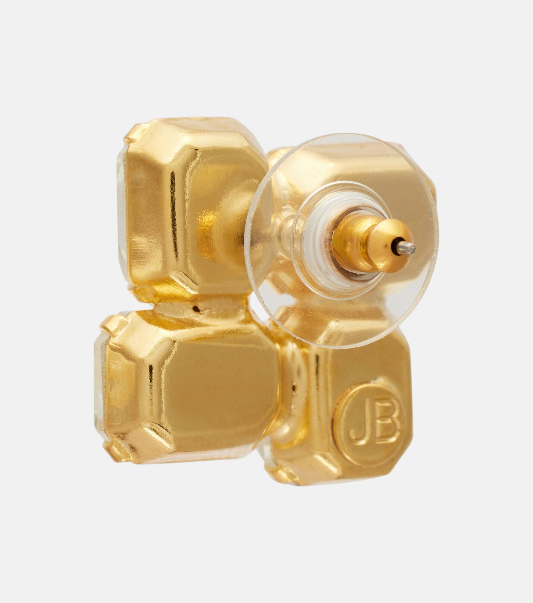 Piccolo crystal-embellished gold-plated earrings - 5