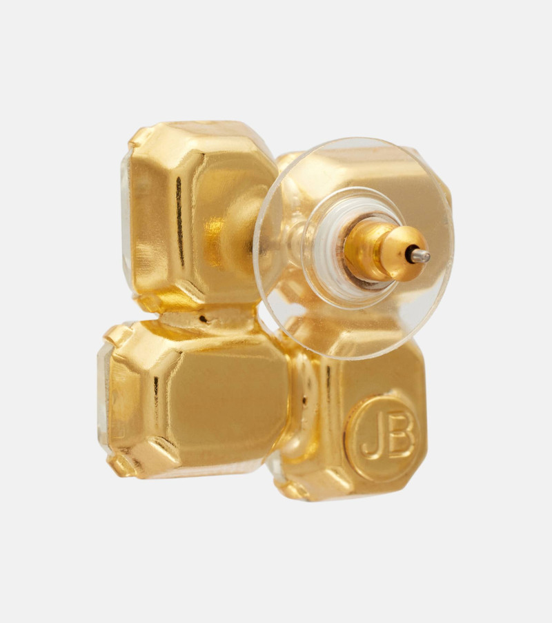 Piccolo crystal-embellished gold-plated earrings 5