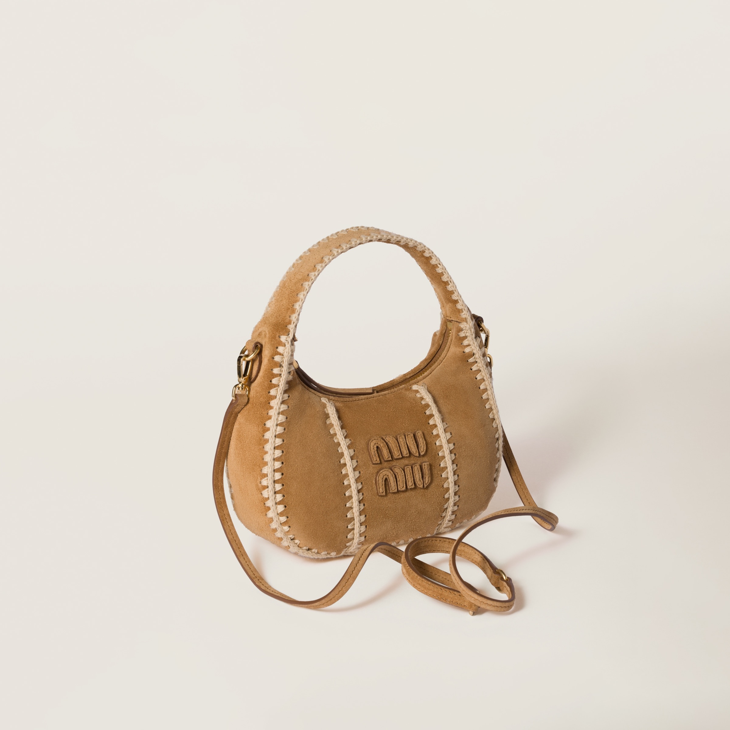 Wander suede and crochet bag - 2