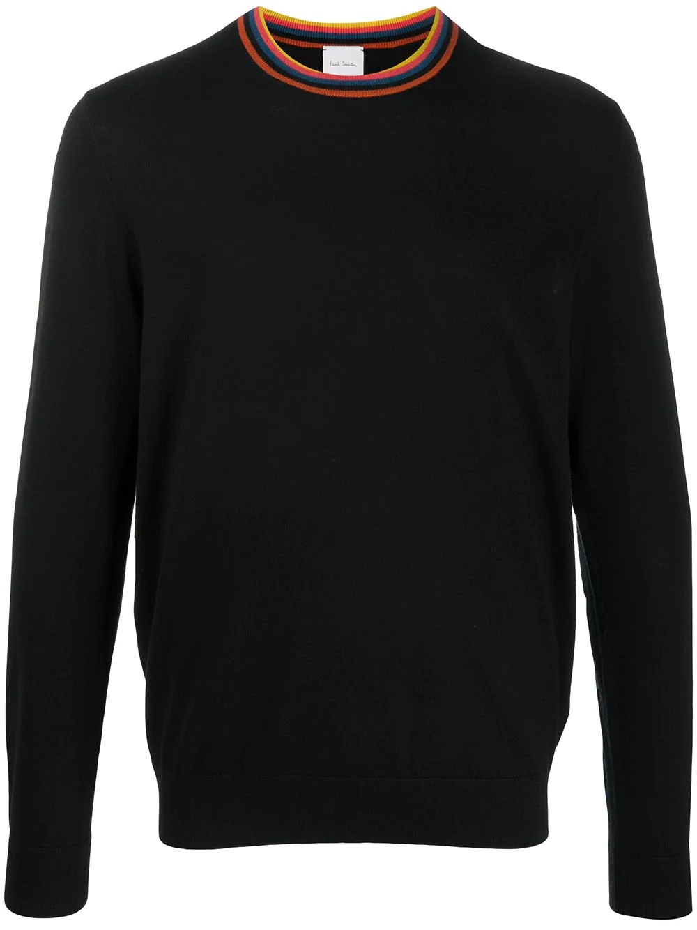 striped crew neck jumper  - 1