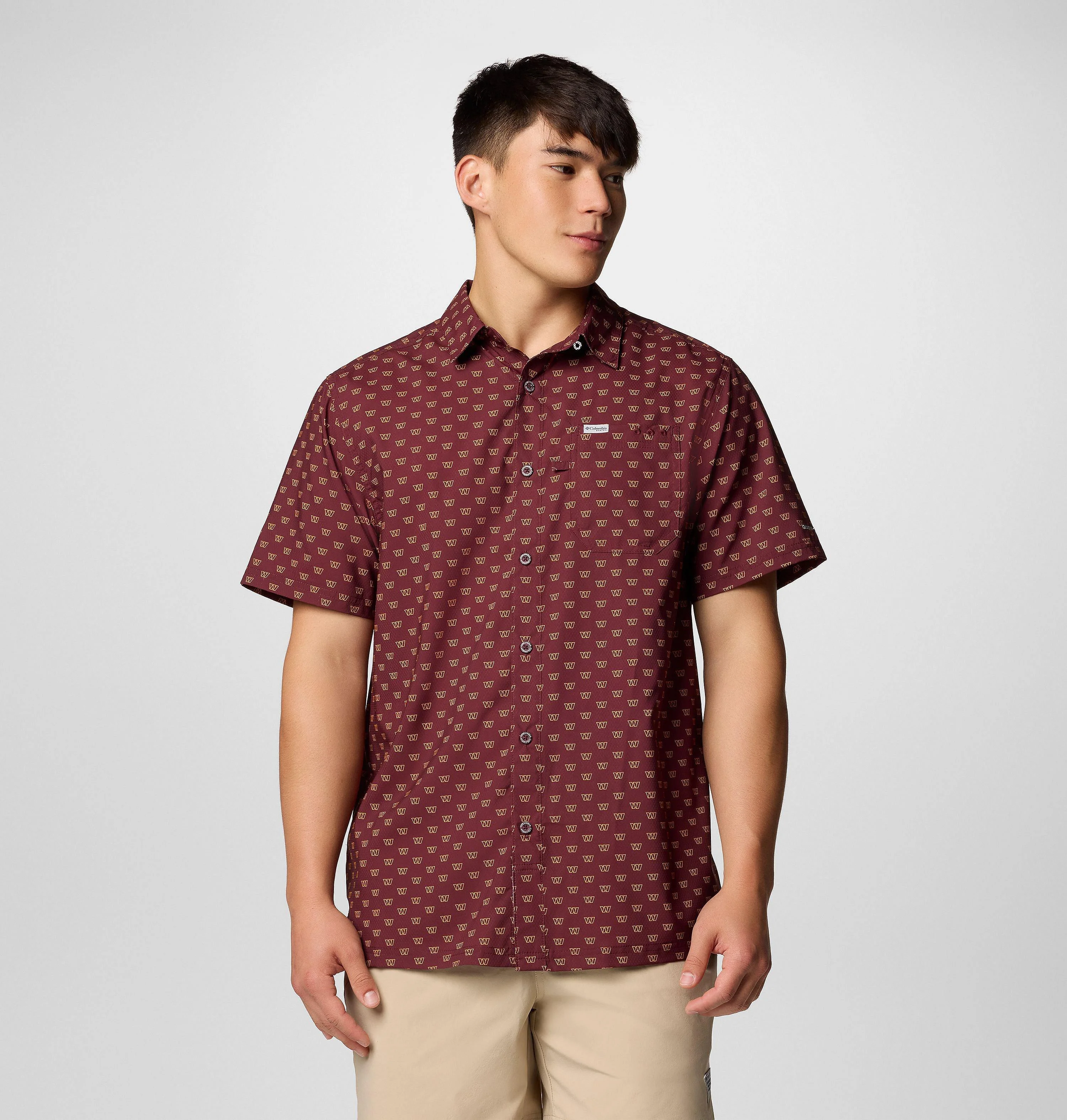 Men's PFG Super Slack Tide Short Sleeve Shirt - Washington Commanders - 1