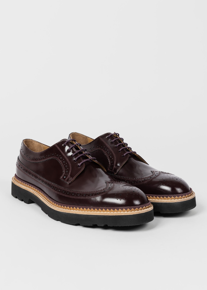 High-Shine Leather 'Count' Brogues 4