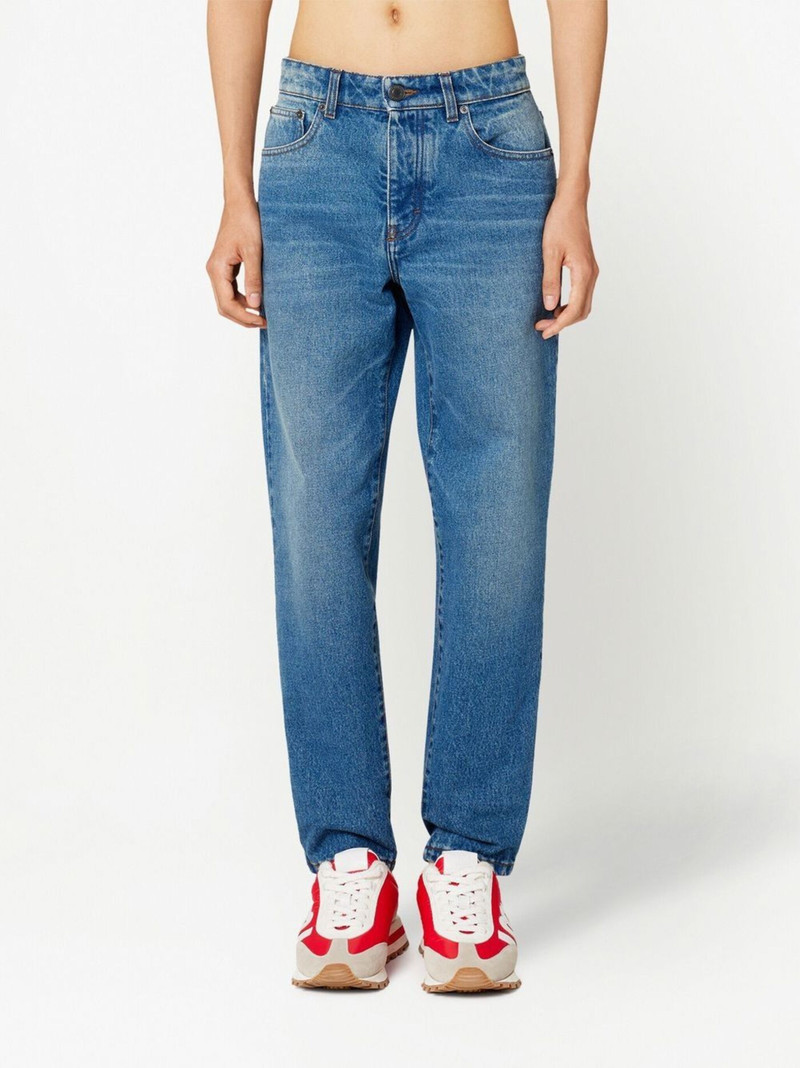 mid-rise straight-leg jeans 3