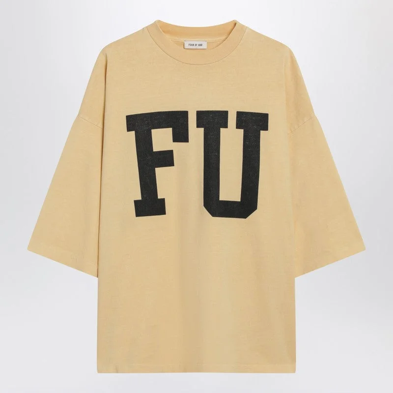 Fear Of God Yellow Oversized Fu T-Shirt Men - 1