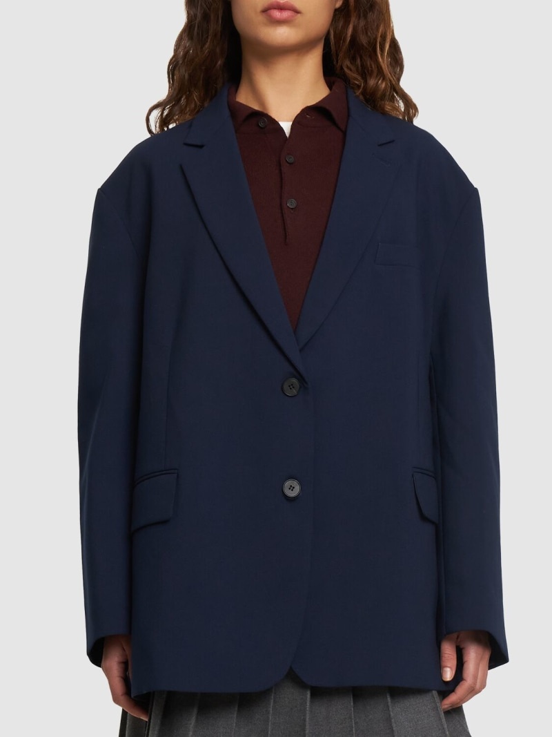 Bea oversized tech twill blazer - 3