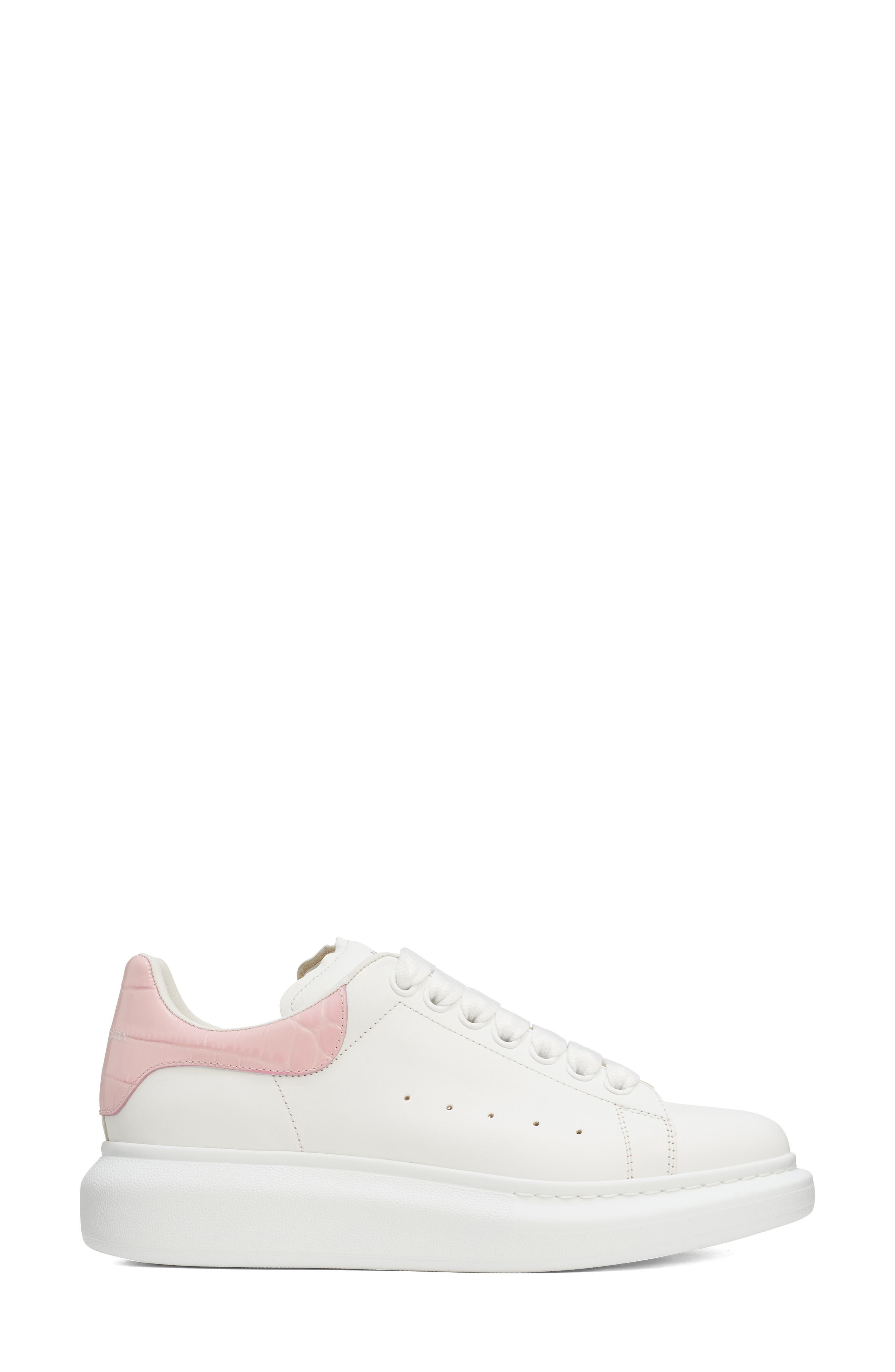 McQueen Oversized Sneaker in White/Pink at Nordstrom - 3