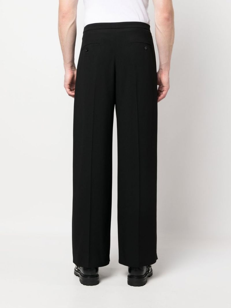 high-waisted wide-leg trousers - 4