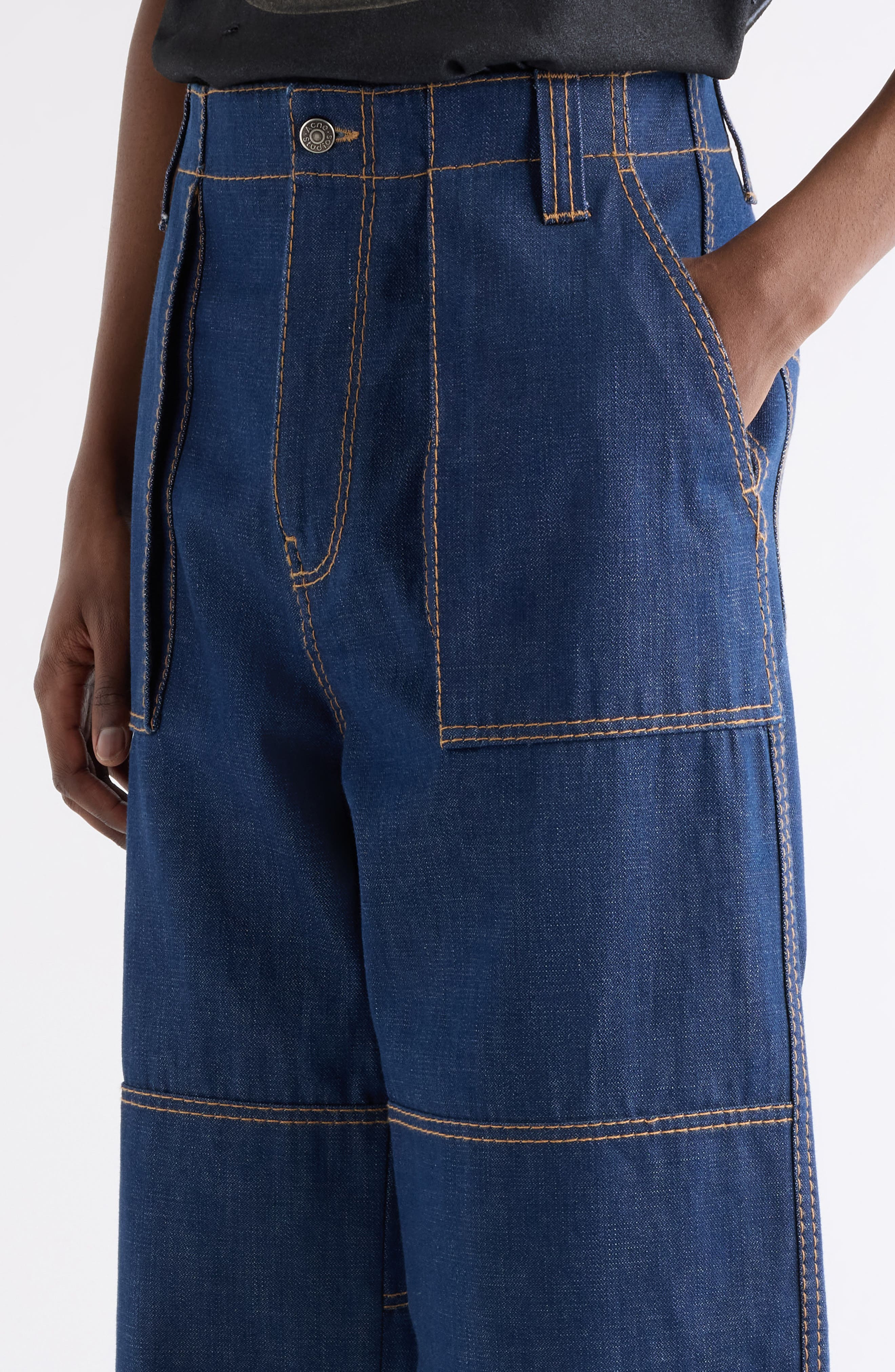 Acne Studios Prino Jeans in Indigo Blue at Nordstrom - 5