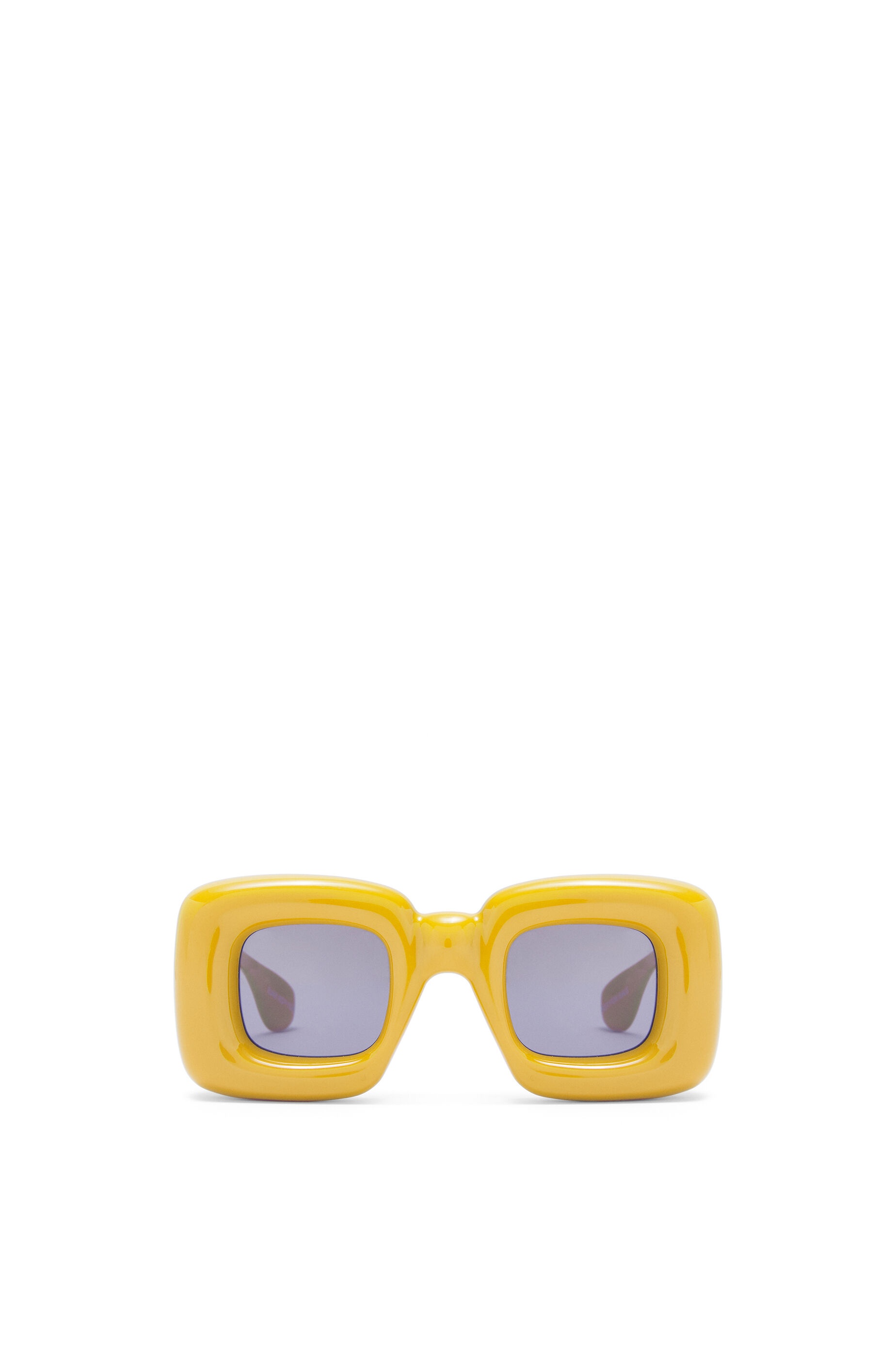 Inflated rectangular sunglasses in acetate - 1