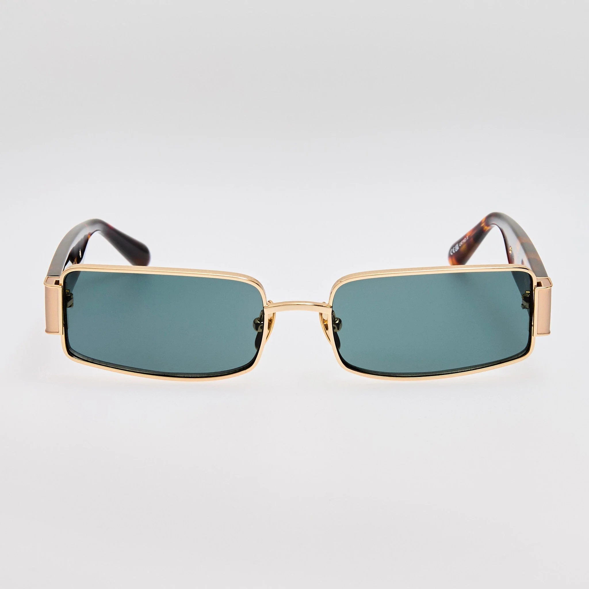 Kaia Sunglasses in Green and Gold - 1