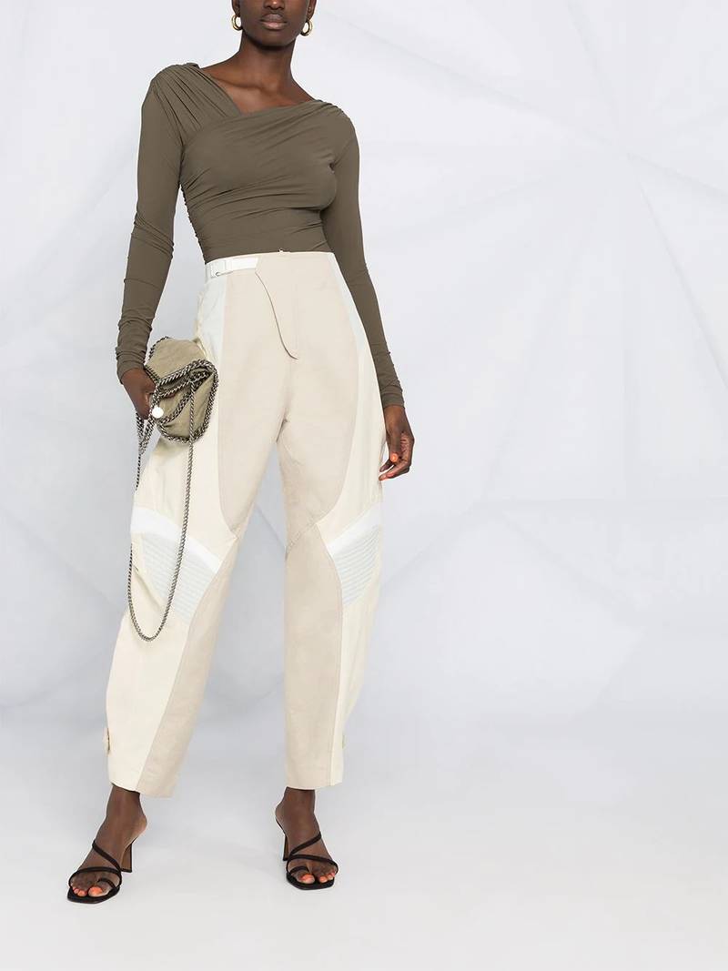 Stella McCartney panelled tapered trousers outlook