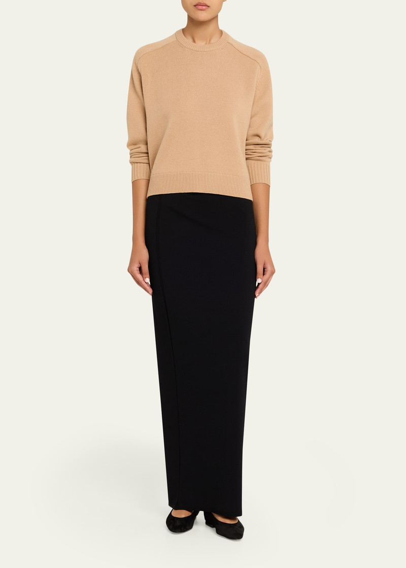 Theory Cashmere Cropped Crewneck Sweater outlook