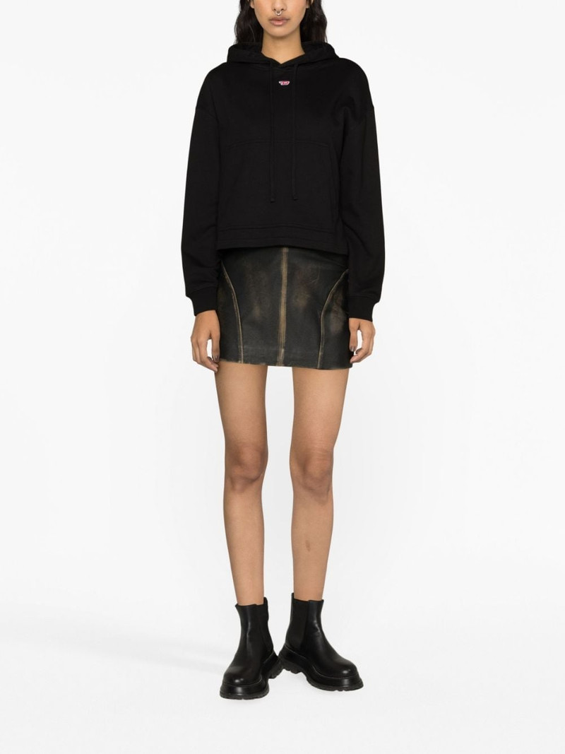 Diesel F-Jaral-Hood-D logo-embroidered hoodie outlook