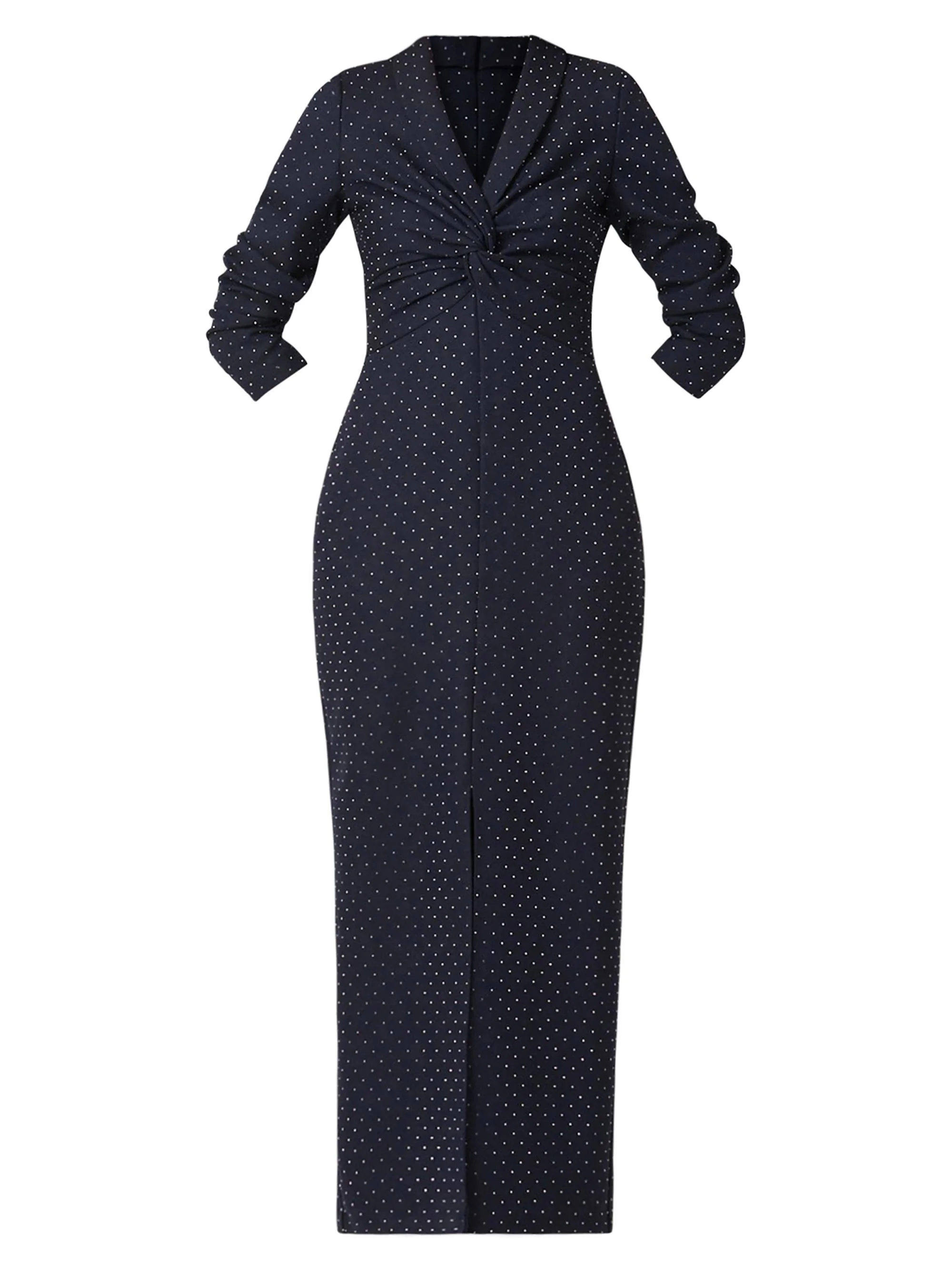 Women's Asher Twill Maxi Dress - Navy Silver - 1