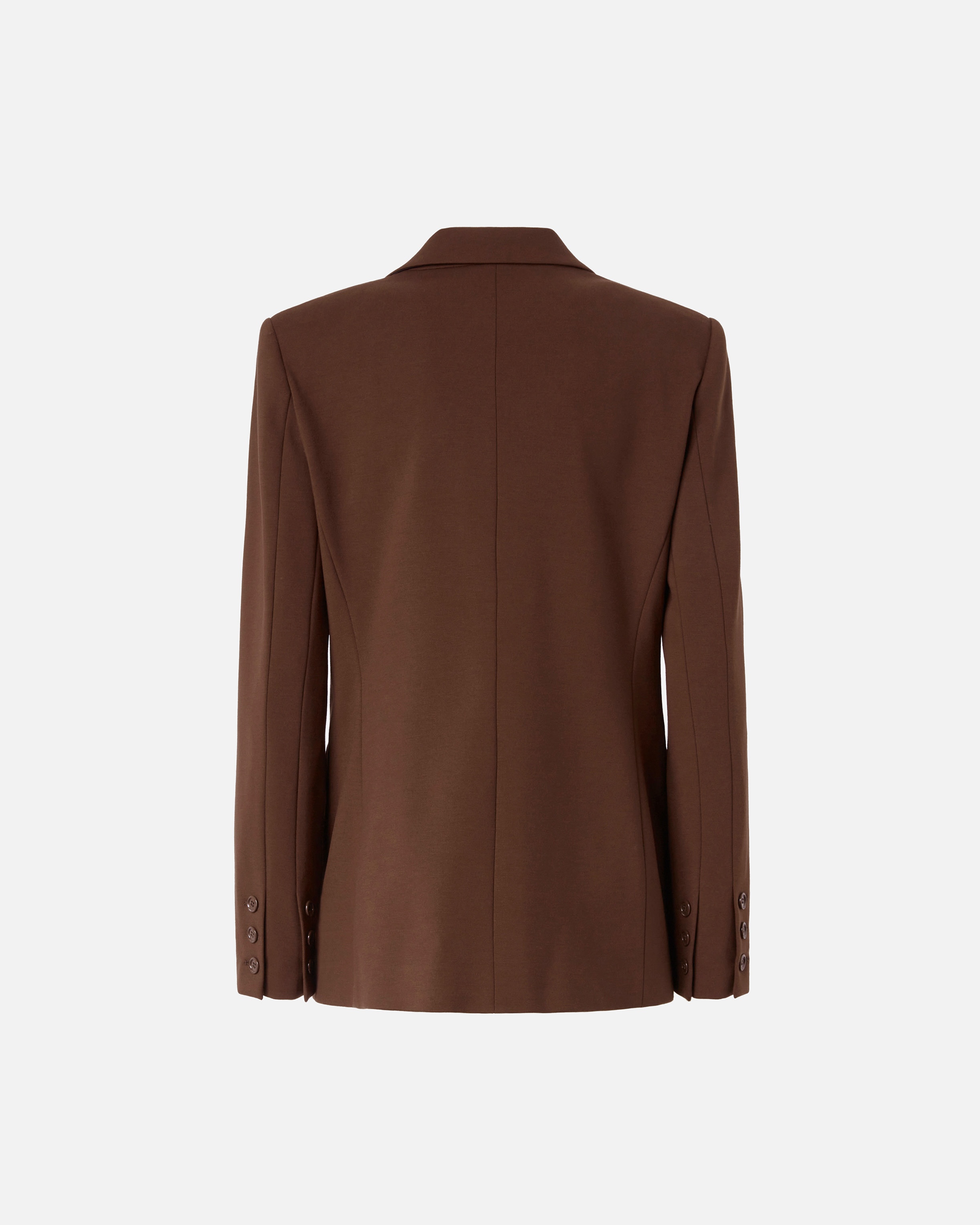 SINGLE-BREASTED BLAZER WITH STRUCTURED SHOULDERS - 6