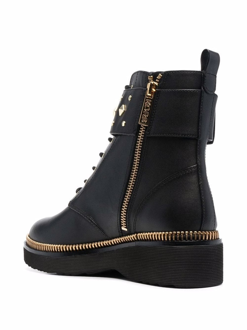 Haskell spike-strap leather boots 3
