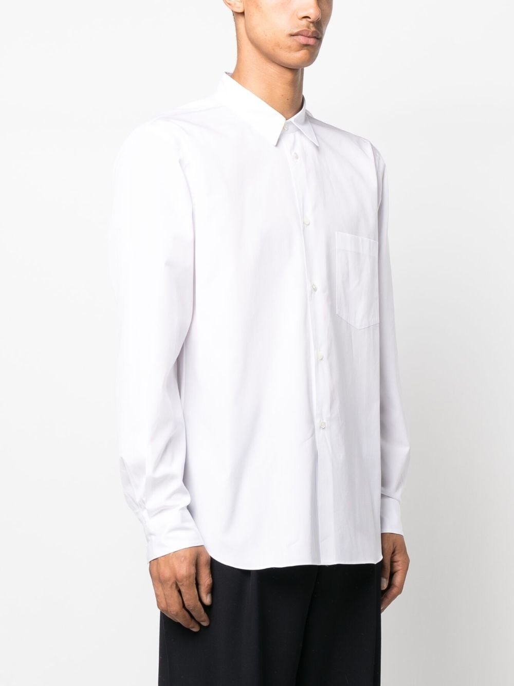 patch-pocket cotton shirt - 3