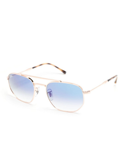 Ray-Ban RB3707 geometric-frame sunglasses outlook