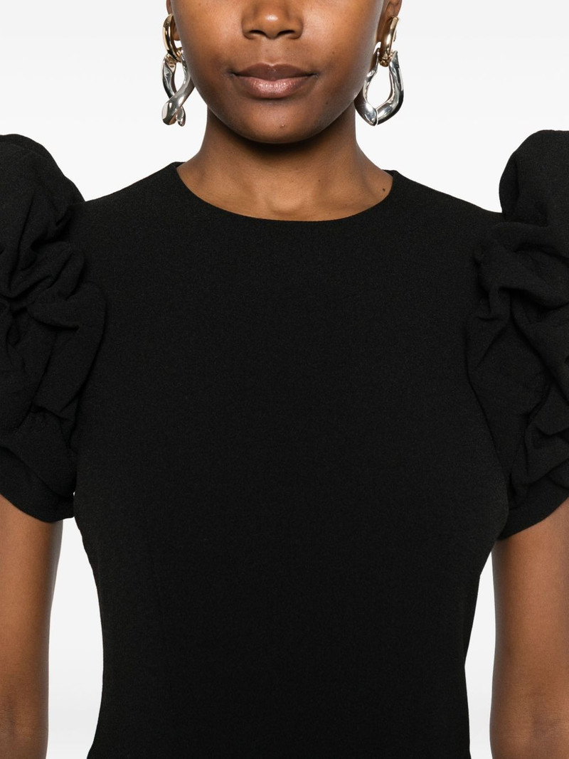puff-sleeve midi dress 5