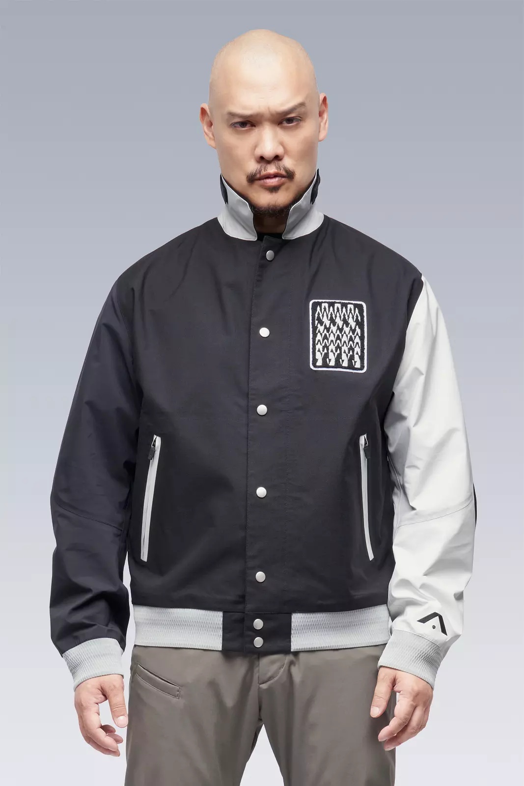 J94-VT 3L Varsity Jacket Black/Multi - 7