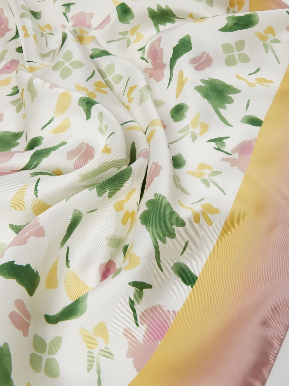 floral-print silk scarf - 3