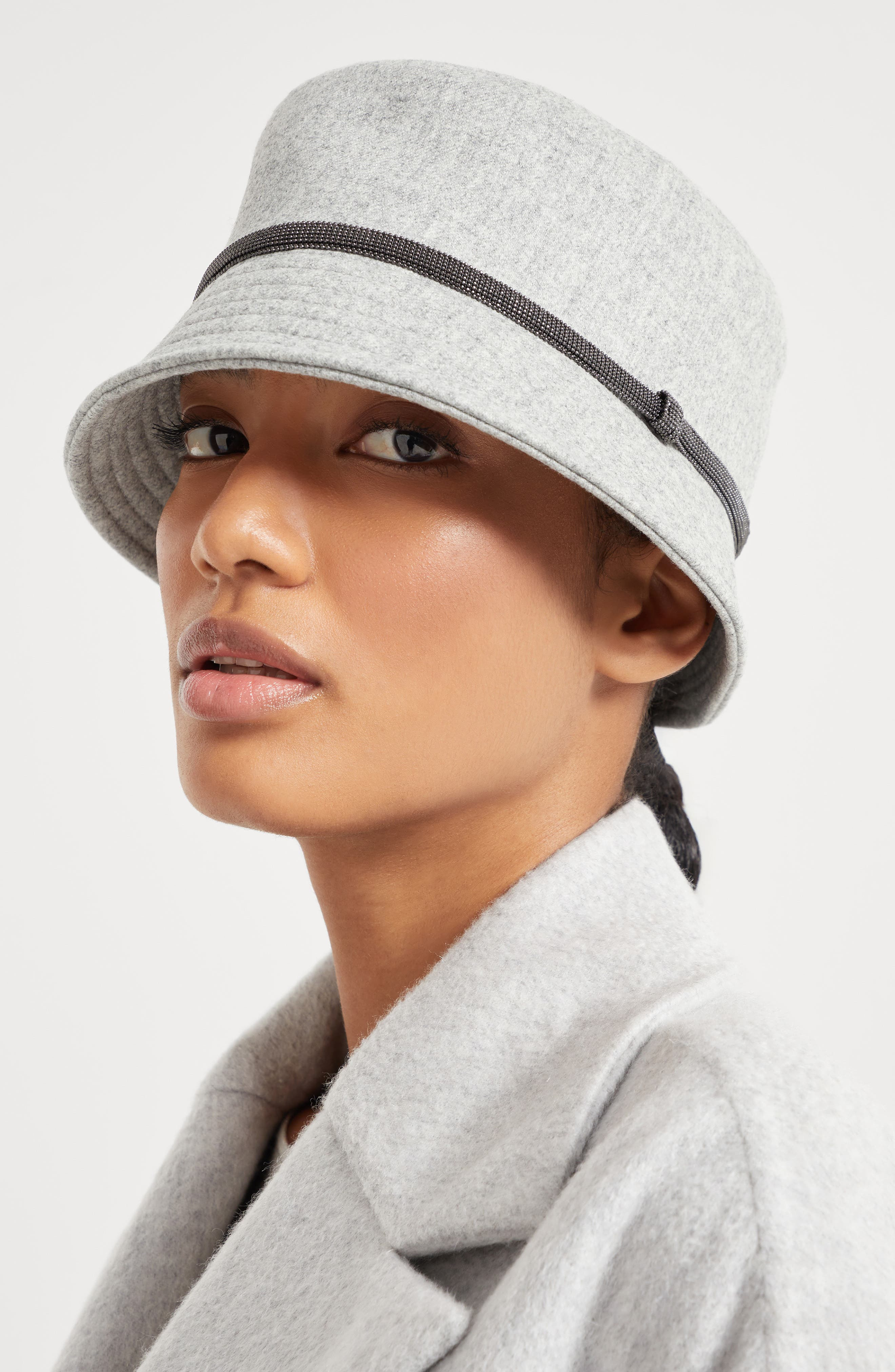 Brunello Cucinelli Bucket hat in Light Grey at Nordstrom - 4